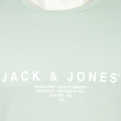 Jack & Jones Plus Size Harris T-Shirt Aqua Gray