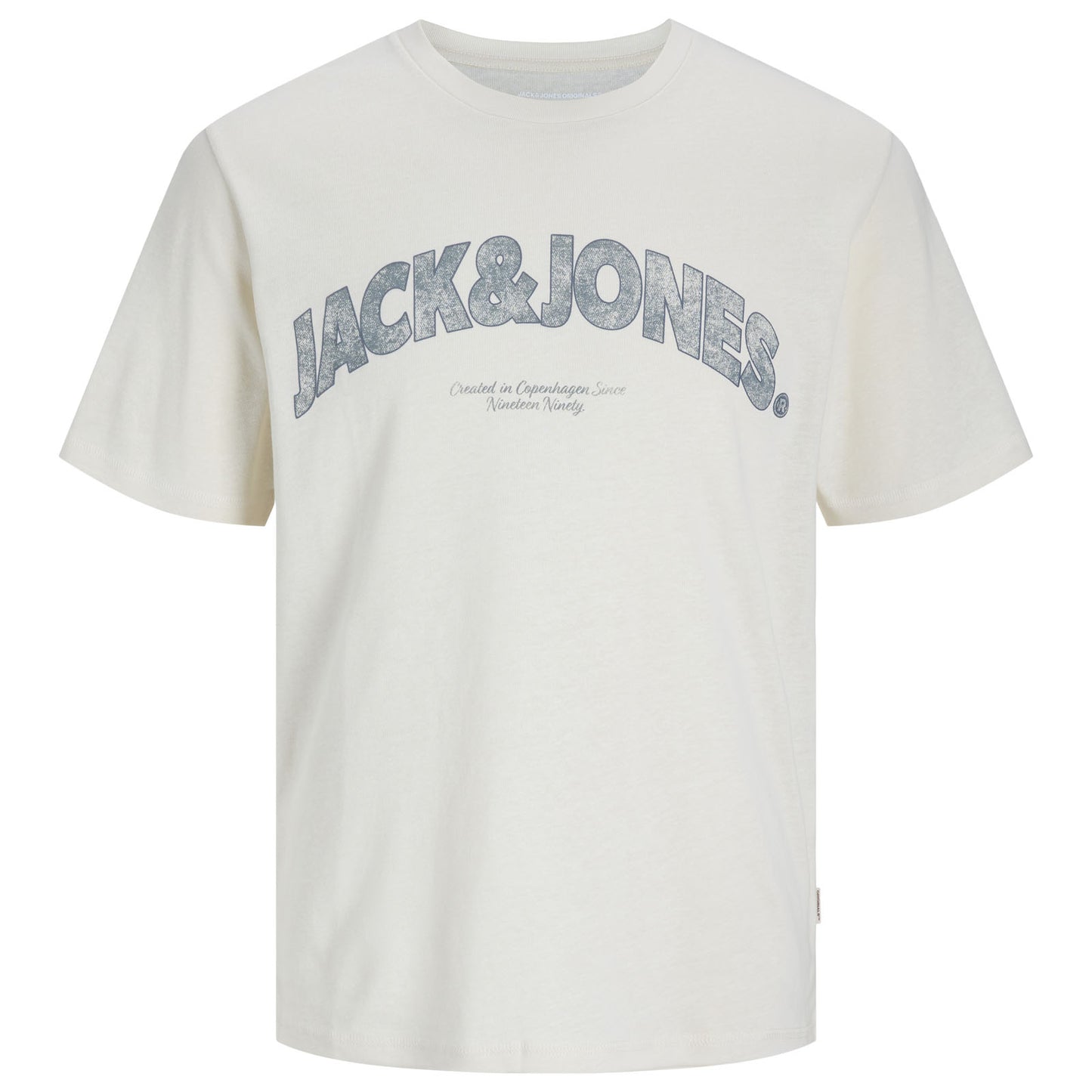 Jack & Jones Plus Size Almeria Bold Branding T-Shirt Antique White