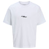 Jack & Jones Plus Size Sago One Colour Back Print T-Shirt White