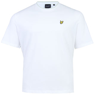 Lyle & Scott Plus Size Tipped T-Shirt White/Soft Matcha