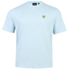 Lyle & Scott Plus Size Tipped T-Shirt Fresh Water/White
