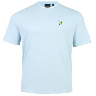 Lyle & Scott Plus Size Tipped T-Shirt Fresh Water/White