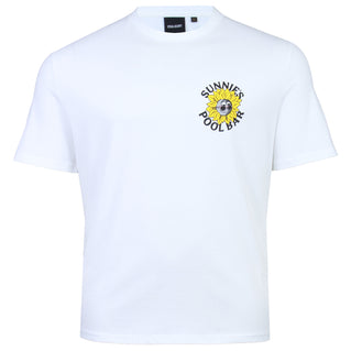 Lyle & Scott Plus Size Sunnie's Pool Bar T-Shirt White