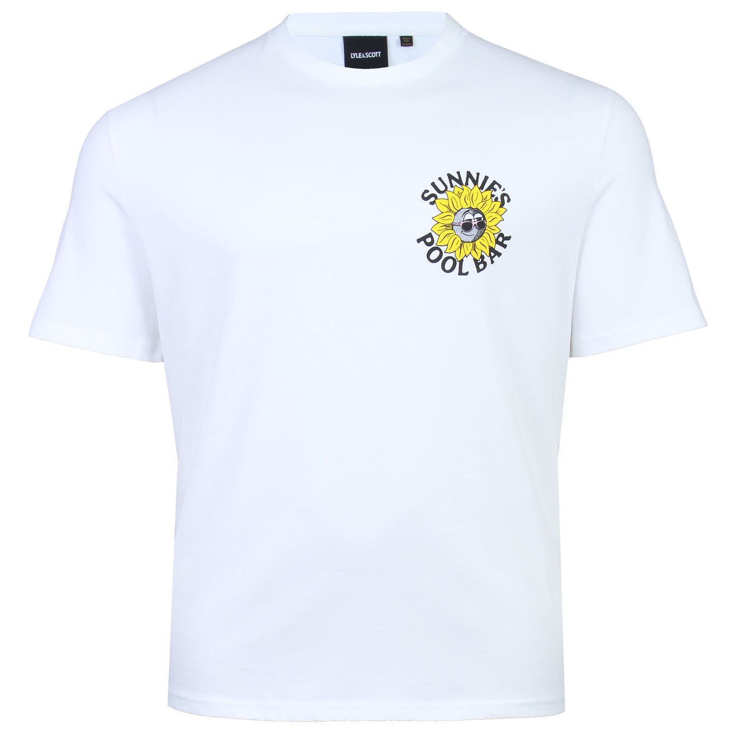 Lyle & Scott Plus Size Sunnie's Pool Bar T-Shirt White
