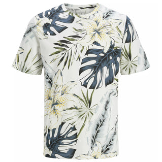 Jack & Jones Plus Size Hawaii Aop T-Shirt Cloud Dancer