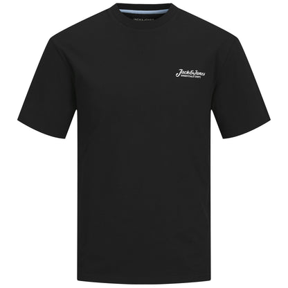 Jack & Jones Plus Size Beau Front Print T-Shirt Black