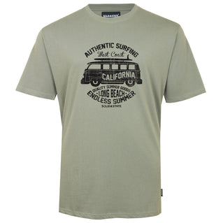 Solid State Plus Size California Camper T-Shirt Khaki