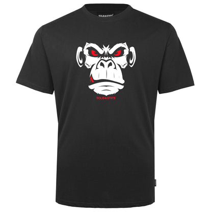 Solid State Plus Size Red Eye Monkey T-Shirt Black