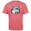 Solid State Plus Size Surfing Time T-Shirt Coral
