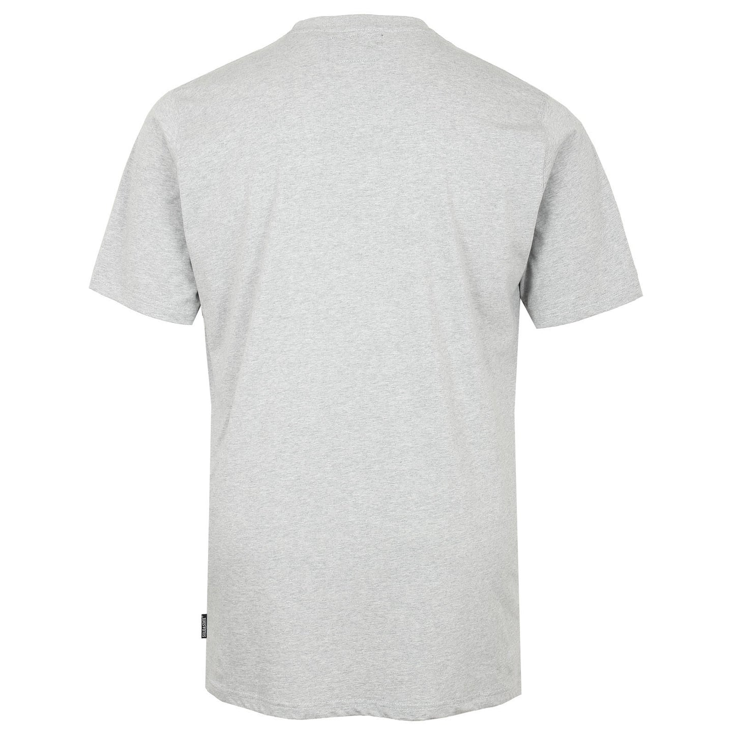 Solid State Plus Size Rugby Match T-Shirt Grey Marl