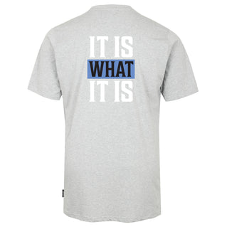Solid State Plus Size It Is What It Is (Back Print) T-Shirt Grey Marl