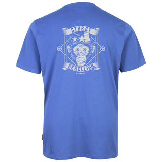 Solid State Plus Size Street Rebelion (Back Print) T-Shirt Blue