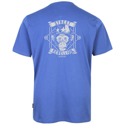 Solid State Plus Size Street Rebelion (Back Print) T-Shirt Blue