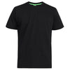 D555 Plus Size Flyers Plain Crew T-Shirt Black
