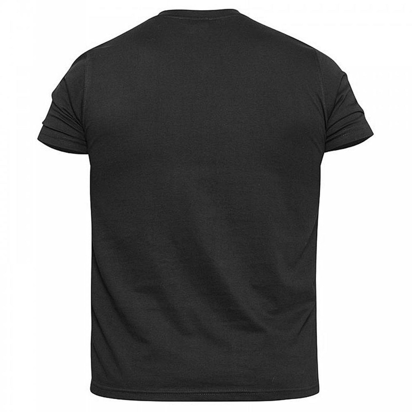 D555 Plus Size Black V-Neck Combed Cotton T-Shirt – Bigboys