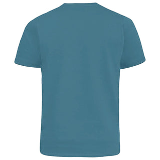 D555 Plus Size Combed Cotton V-Neck T-Shirt Teal