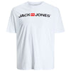 Jack & Jones Plus Size Corp Logo T-Shirt White