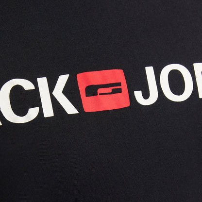 Jack & Jones Plus Size Corp Logo T-Shirt Black