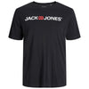 Jack & Jones Plus Size Corp Logo T-Shirt Black