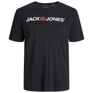 Jack & Jones Plus Size Corp Logo T-Shirt Black