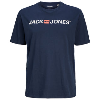Jack & Jones Plus Size Corp Logo T-Shirt Navy Blazer