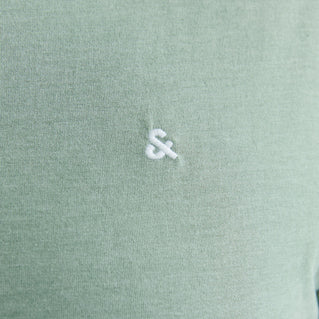 Jack & Jones Plus Size Paulos Plain T-Shirt Iceberg Green Melange