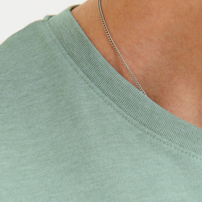 Jack & Jones Plus Size Paulos Plain T-Shirt Iceberg Green Melange