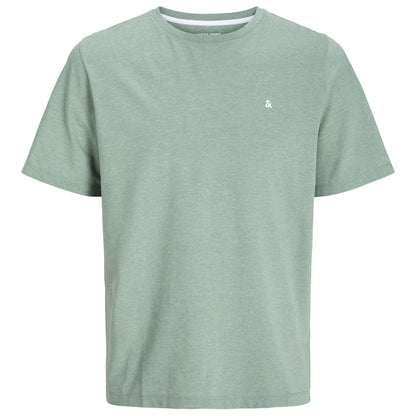 Jack & Jones Plus Size Paulos Plain T-Shirt Iceberg Green Melange