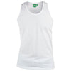 D555 Plus Size Fabio Plain Vest White