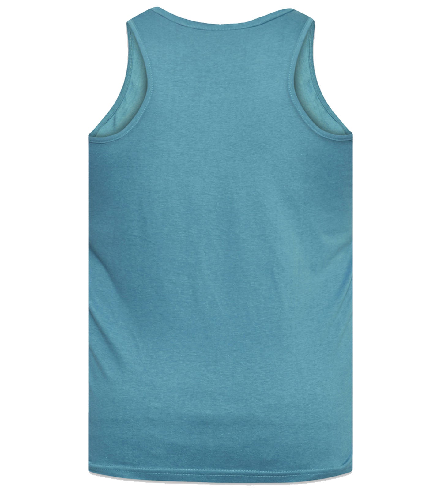 D555 Plus Size Plain Muscle Vest Teal