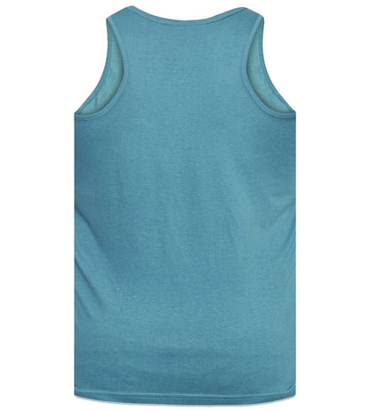 D555 Plus Size Plain Muscle Vest Teal