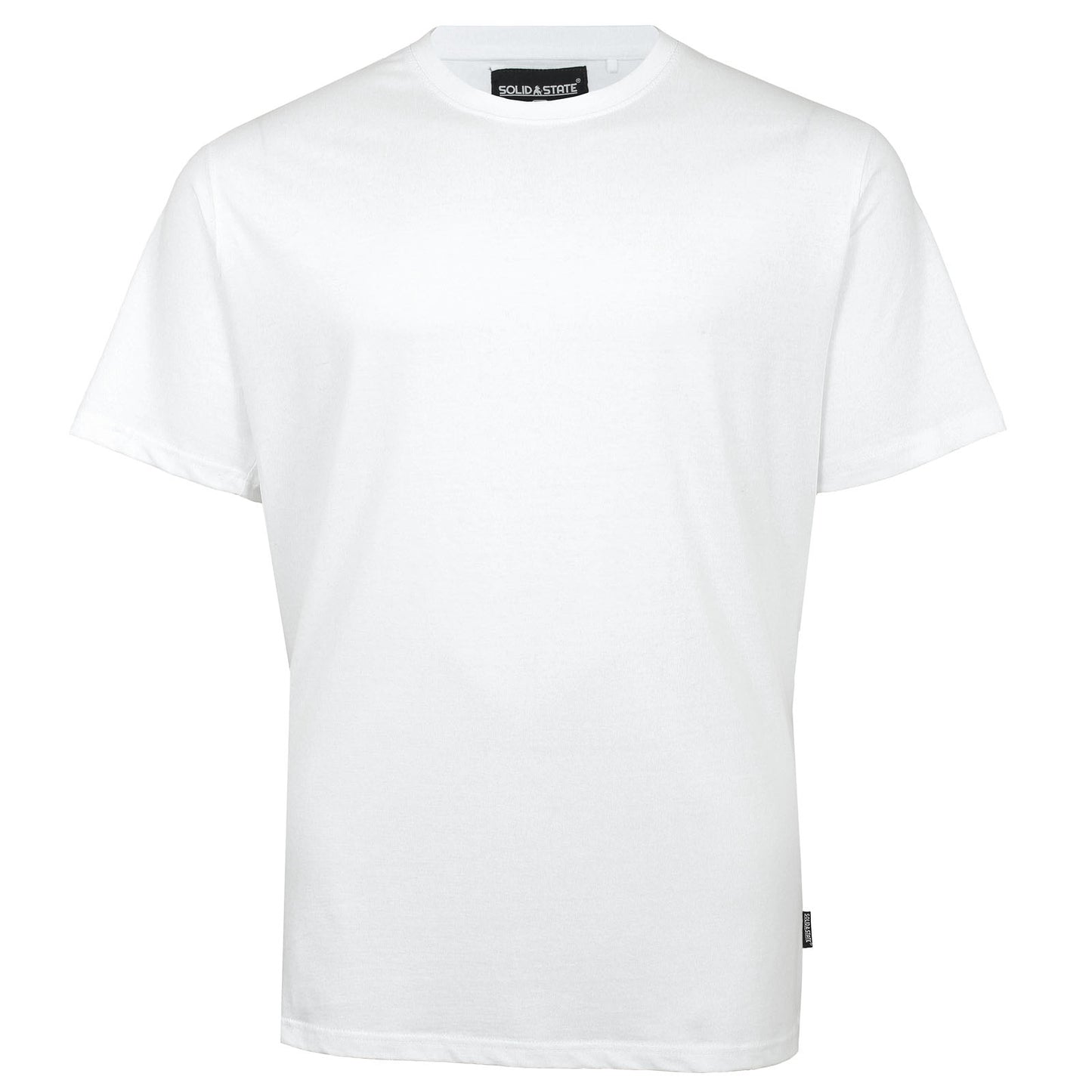 Solid State Plus Size Plain Premium Weight T-Shirt White