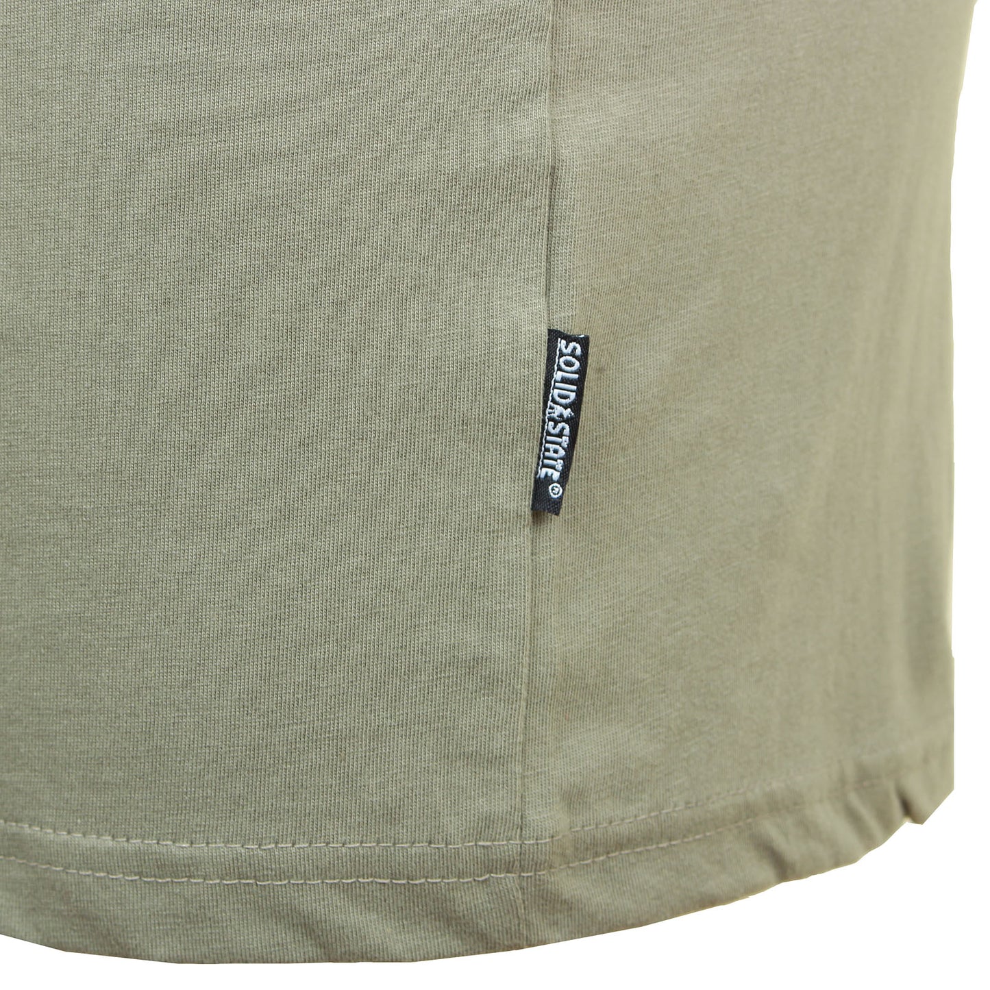 Solid State Plus Size Plain Premium Weight T-Shirt Khaki