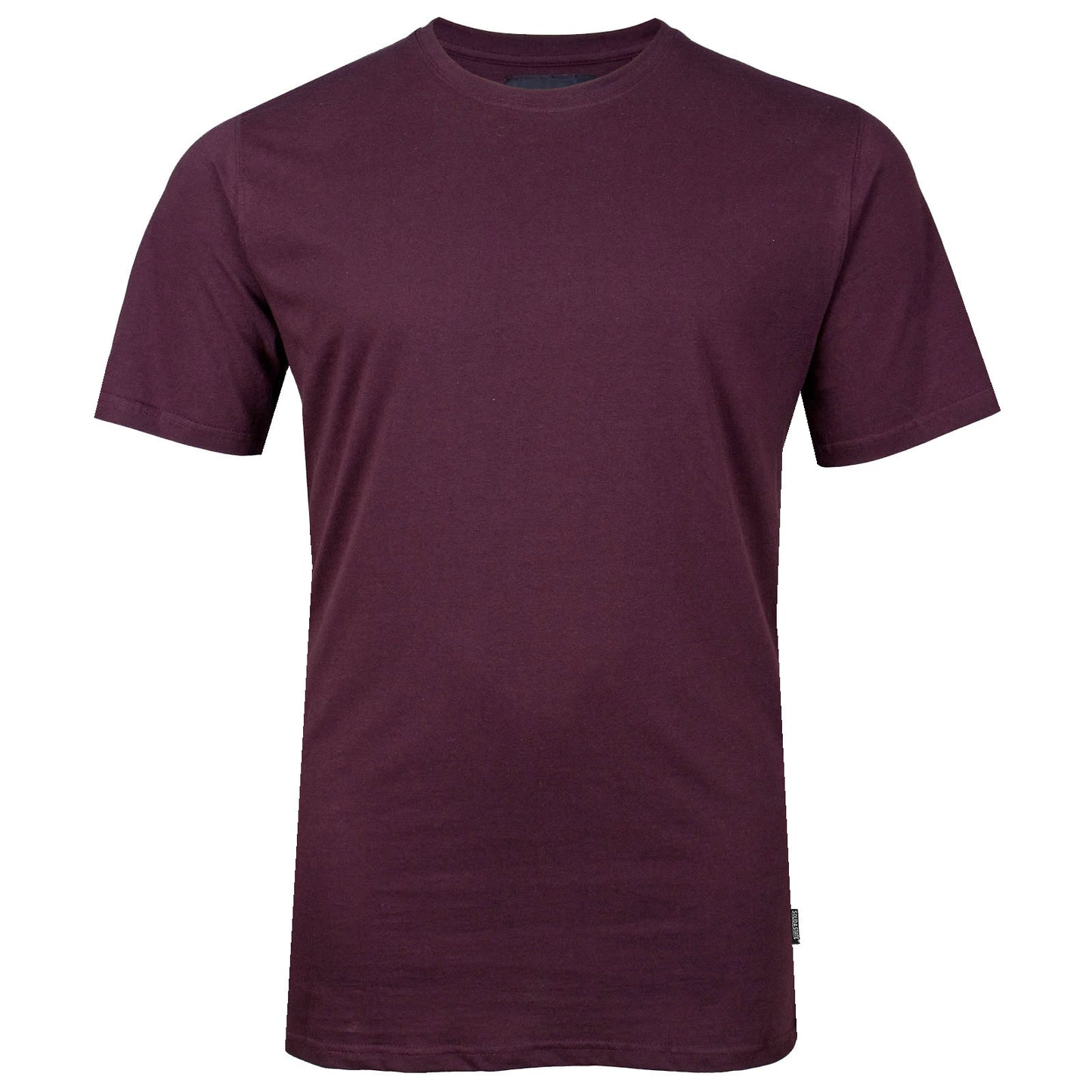 Solid State Plus Size Plain Premium Weight T-Shirt Burgundy