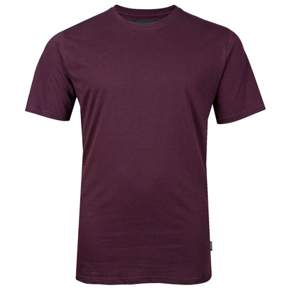 Solid State Plus Size Plain Premium Weight T-Shirt Burgundy
