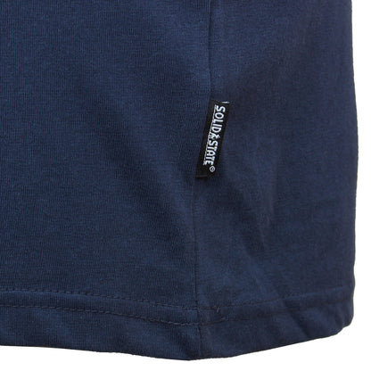 Solid State Plus Size Plain Premium Weight T-Shirt Navy