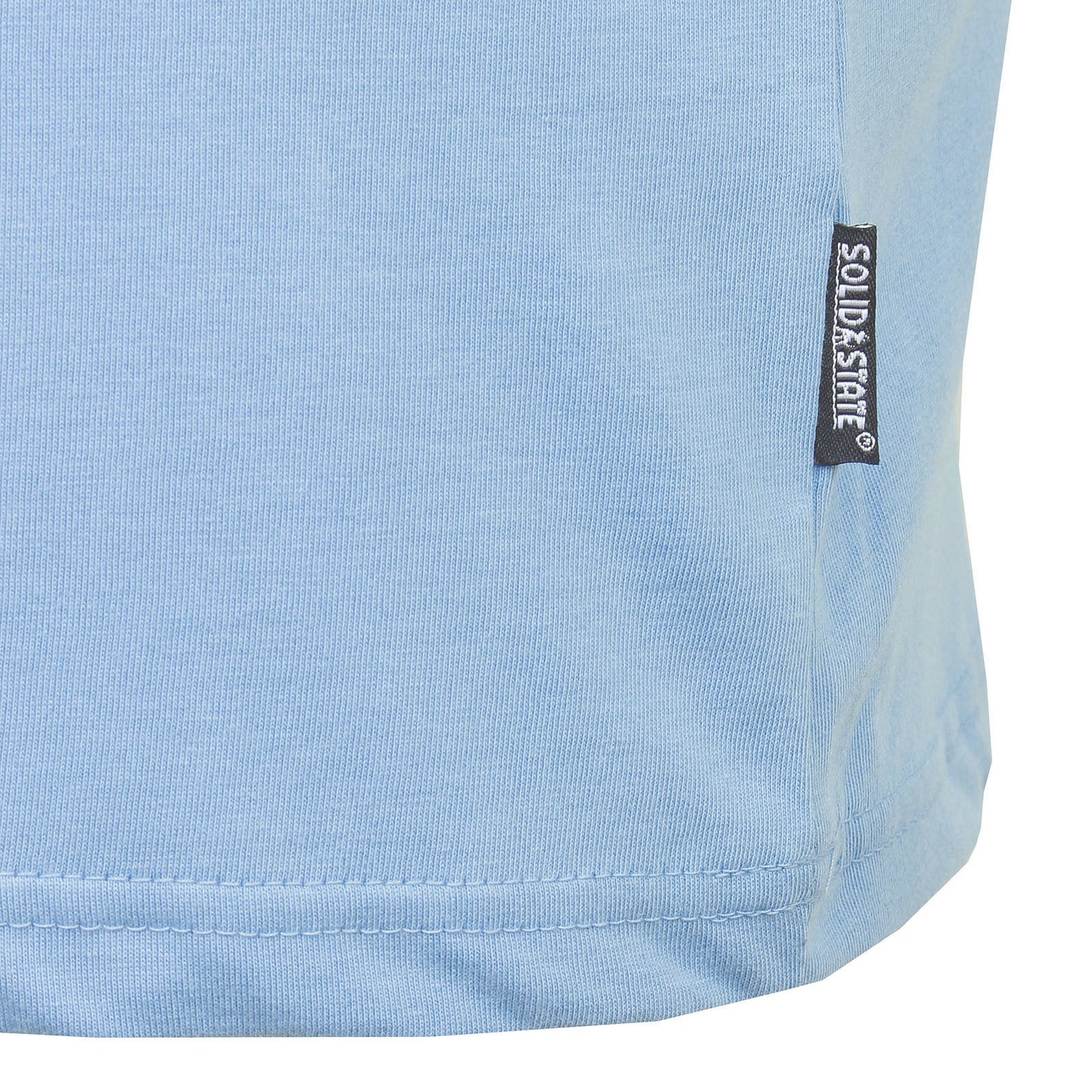 Solid State Plus Size Plain Premium Weight T-Shirt Faded Denim