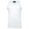 Solid State Plus Size Plain Muscle Vest White