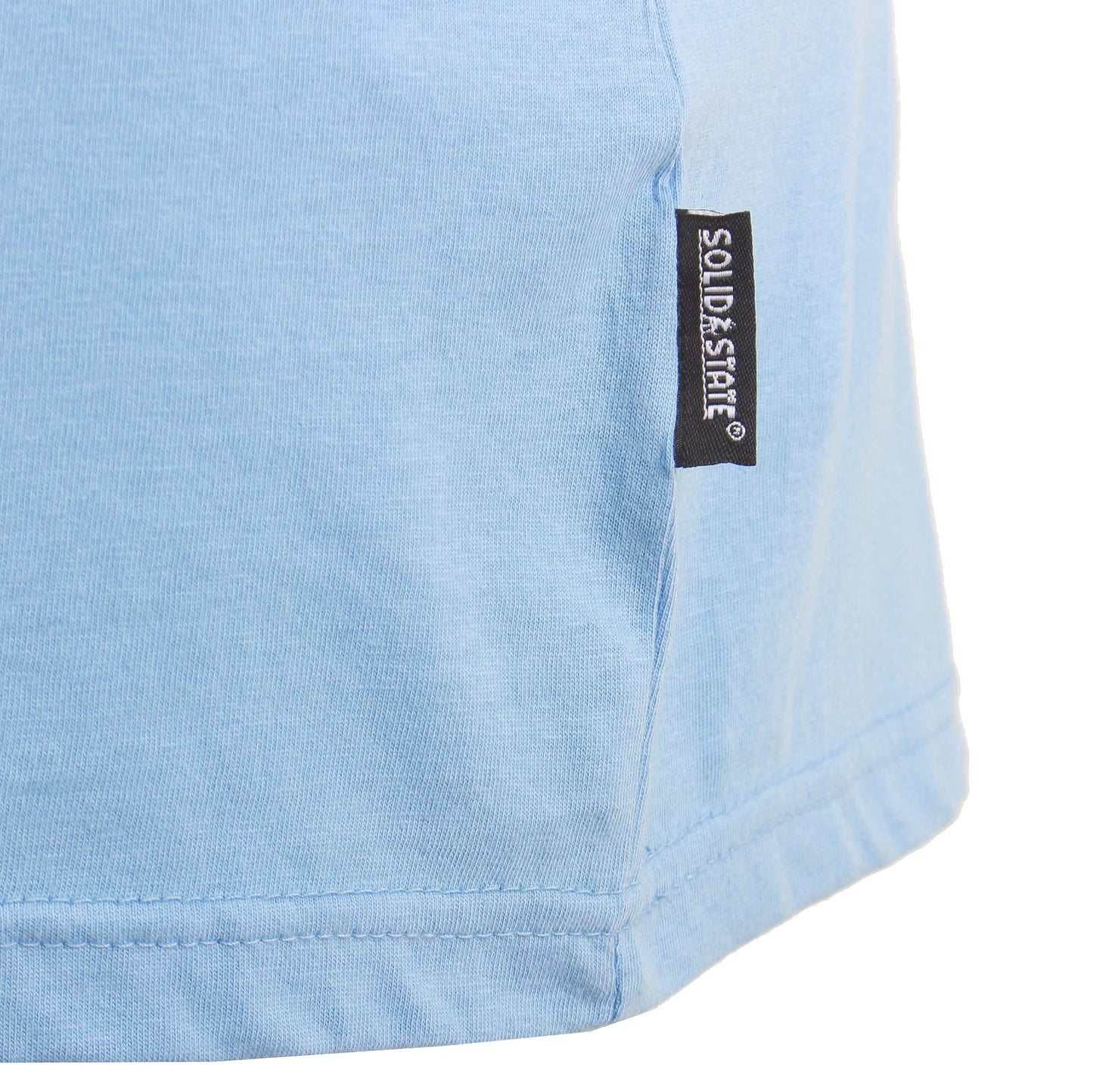 Solid State Plus Size Plain Muscle Vest Faded Denim