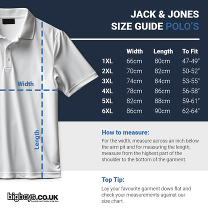 Jack & Jones Plus Size Paulos Polo Black Navy/Neon