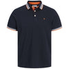 Jack & Jones Plus Size Paulos Polo Black Navy/Neon