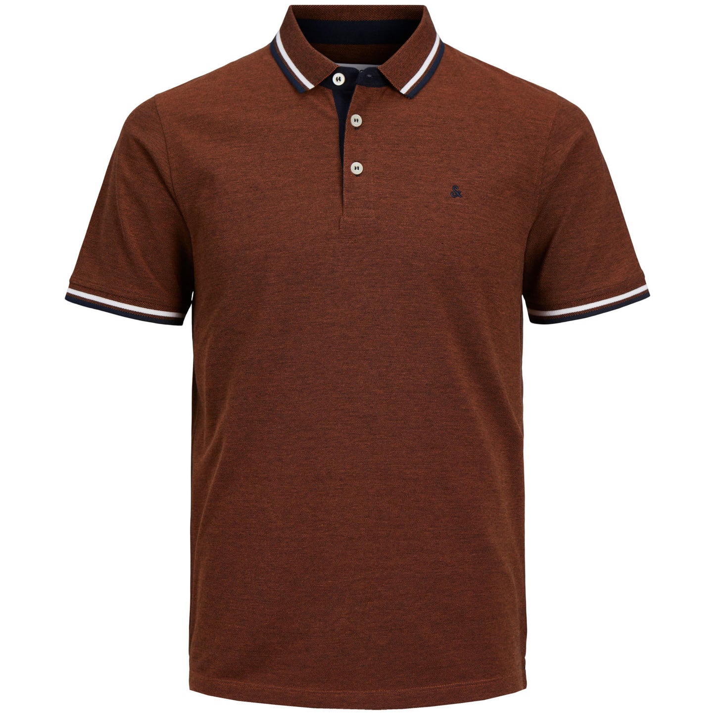 Jack & Jones Plus Size Paulos Polo Mocha Bisque
