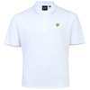 Lyle & Scott Plus Size Tipped Polo Shirt White/Blue