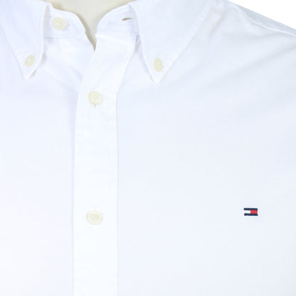 Tommy Hilfiger Plus Size Th Flex Regular Fit Long Sleeve Shirt White