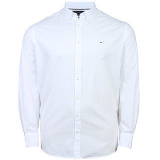 Tommy Hilfiger Plus Size Th Flex Regular Fit Long Sleeve Shirt White