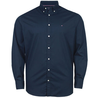 Tommy Hilfiger Plus Size Th Flex Regular Fit Long Sleeve Shirt Desert Sky