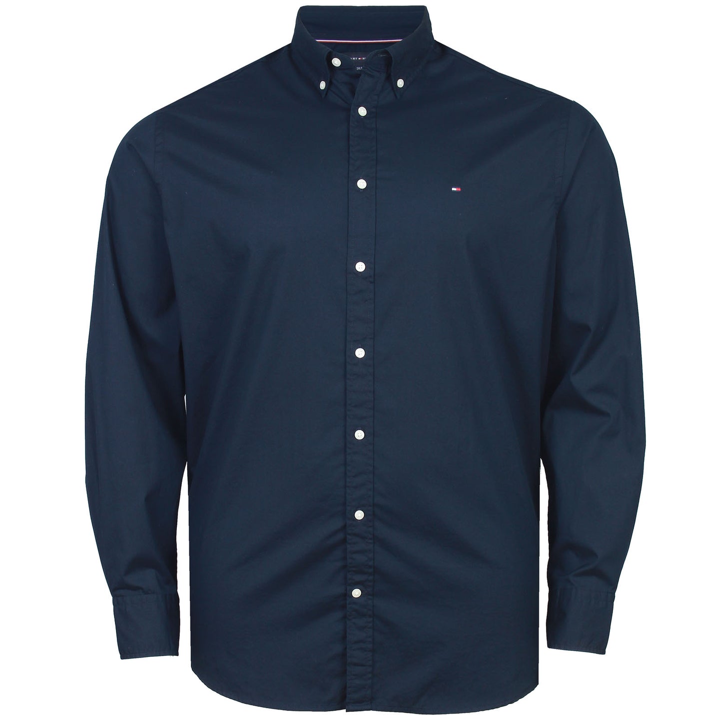 Tommy Hilfiger Plus Size Th Flex Regular Fit Long Sleeve Shirt Desert Sky