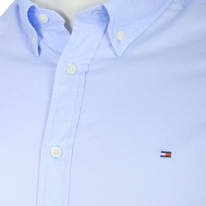 Tommy Hilfiger Plus Size Th Flex Regular Fit Long Sleeve Shirt Sweet Blue