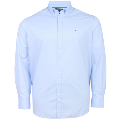 Tommy Hilfiger Plus Size Th Flex Regular Fit Long Sleeve Shirt Sweet Blue