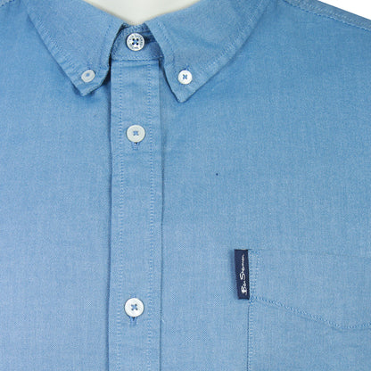Ben Sherman Plus Size Signature Oxford Short Sleeve Shirt Airforce